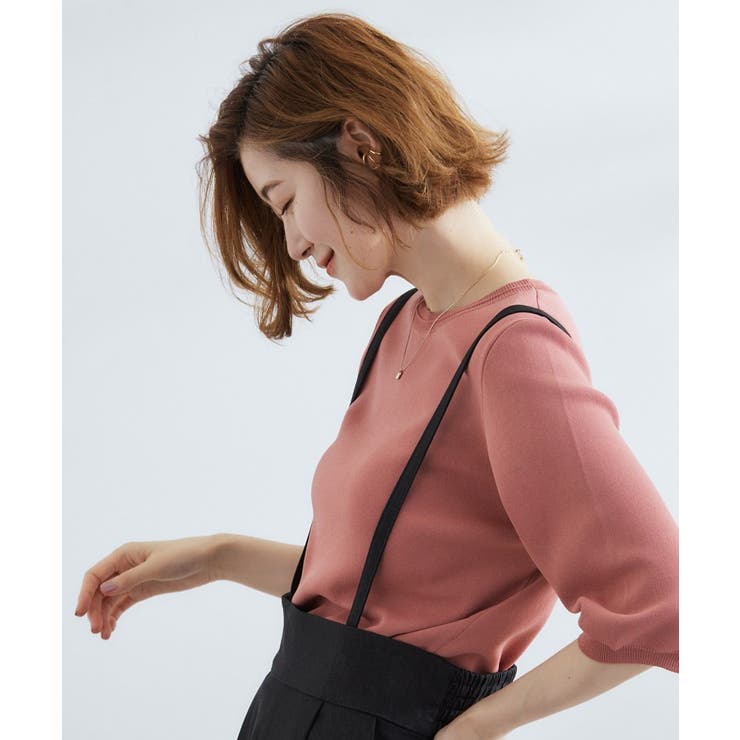 ひんやり多機能・やわらかドライタッチ五分袖プルオーバー | grove | 詳細画像57 