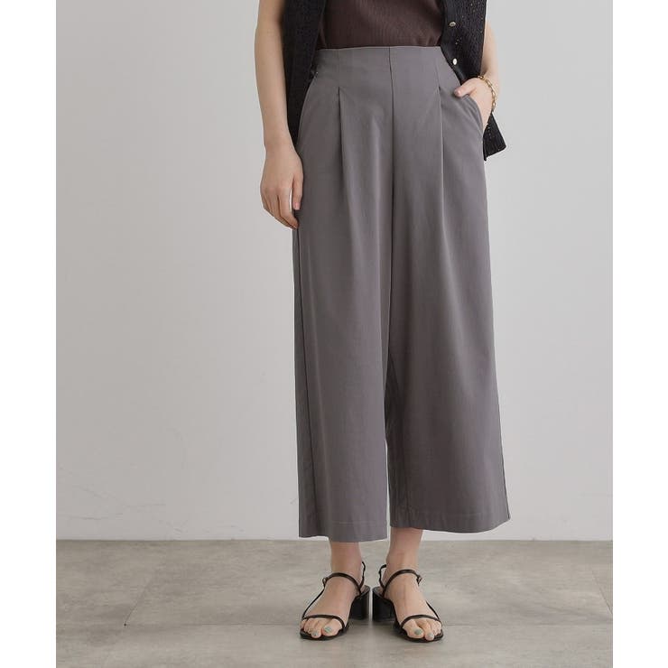 【冷感】サマーハイパーストレッチワイドパンツ | grove | 詳細画像1 