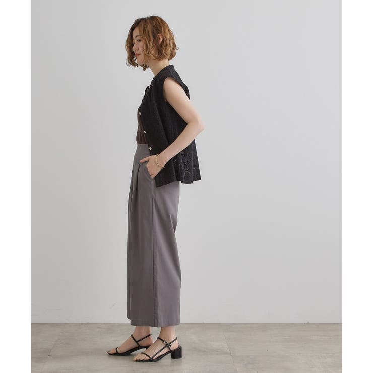 【冷感】サマーハイパーストレッチワイドパンツ | grove | 詳細画像3 