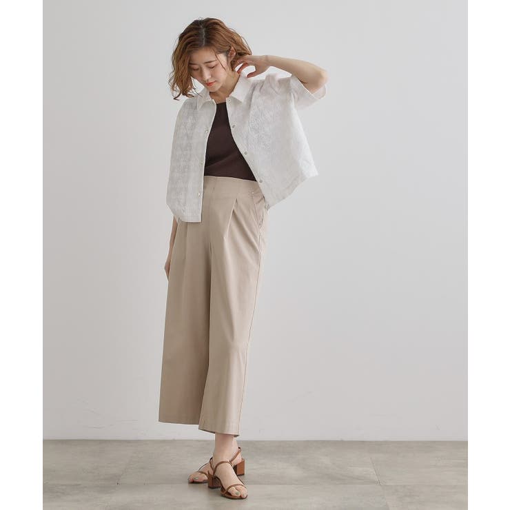 【冷感】サマーハイパーストレッチワイドパンツ | grove | 詳細画像17 