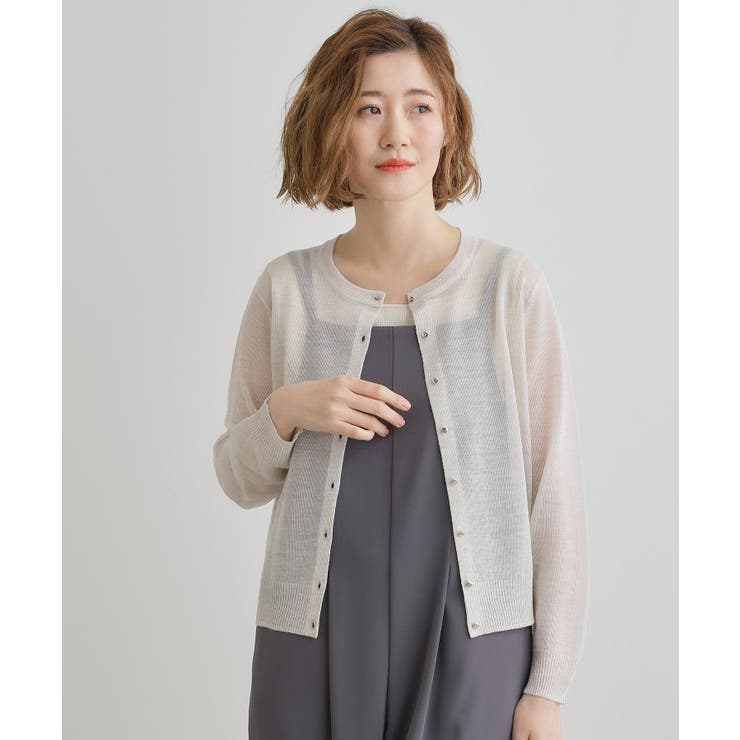 【雑誌掲載】洗えるシアーカーディガン | grove | 詳細画像2 