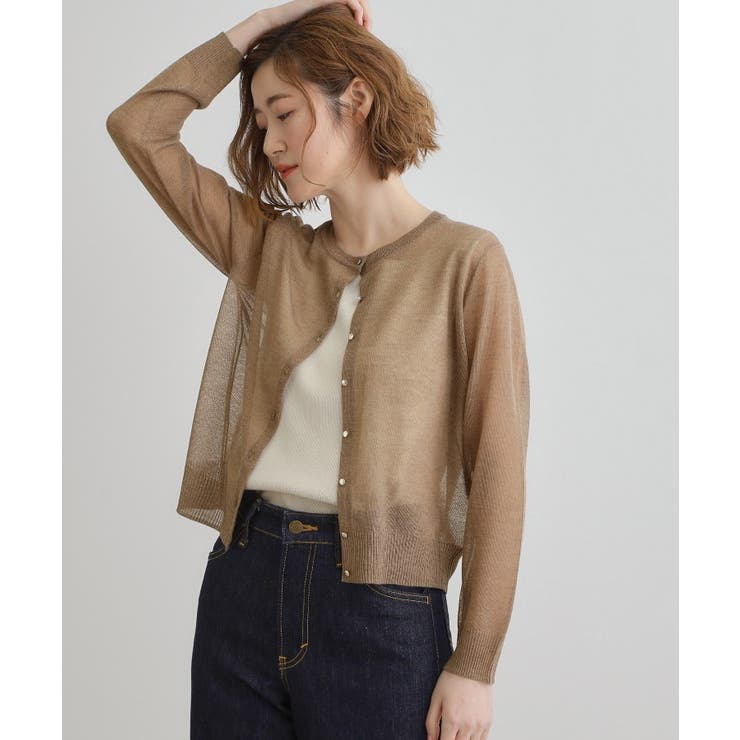 【雑誌掲載】洗えるシアーカーディガン | grove | 詳細画像13 