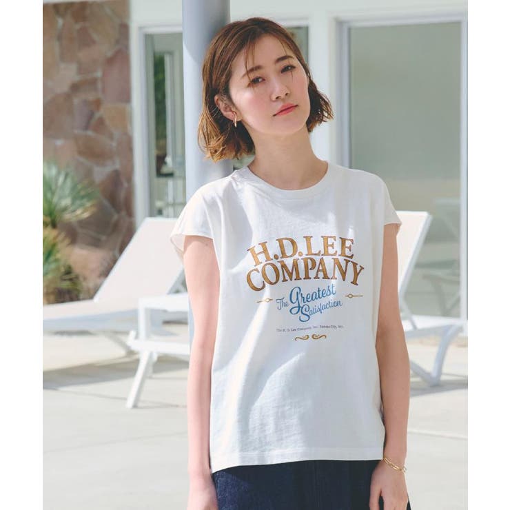 オフホワイト(003) | 【Lee×grove別注】PRINT SLEEVELESS T-SHIRTS | grove