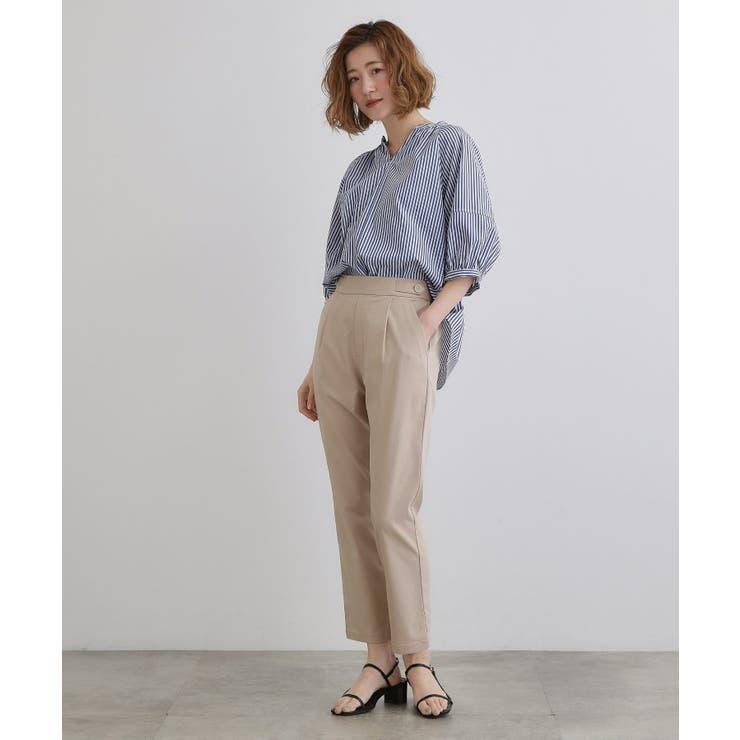 低身長さん向け－3cm丈【接触冷感】サマーハイパーストレッチテーパードパンツ | grove | 詳細画像11 