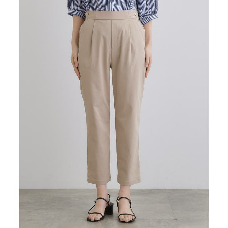 低身長さん向け－3cm丈【接触冷感】サマーハイパーストレッチテーパードパンツ | grove | 詳細画像21 