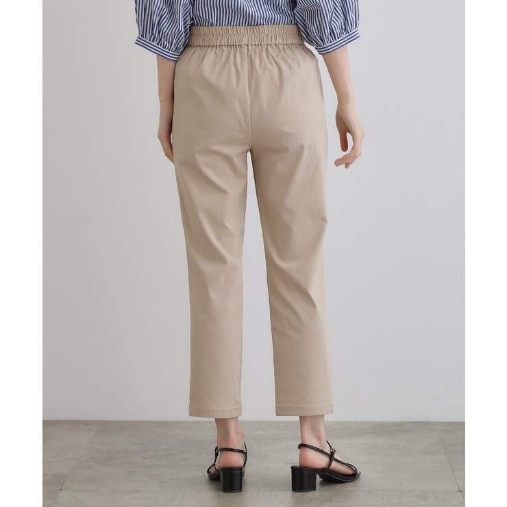 低身長さん向け－3cm丈【接触冷感】サマーハイパーストレッチテーパードパンツ | grove | 詳細画像23 