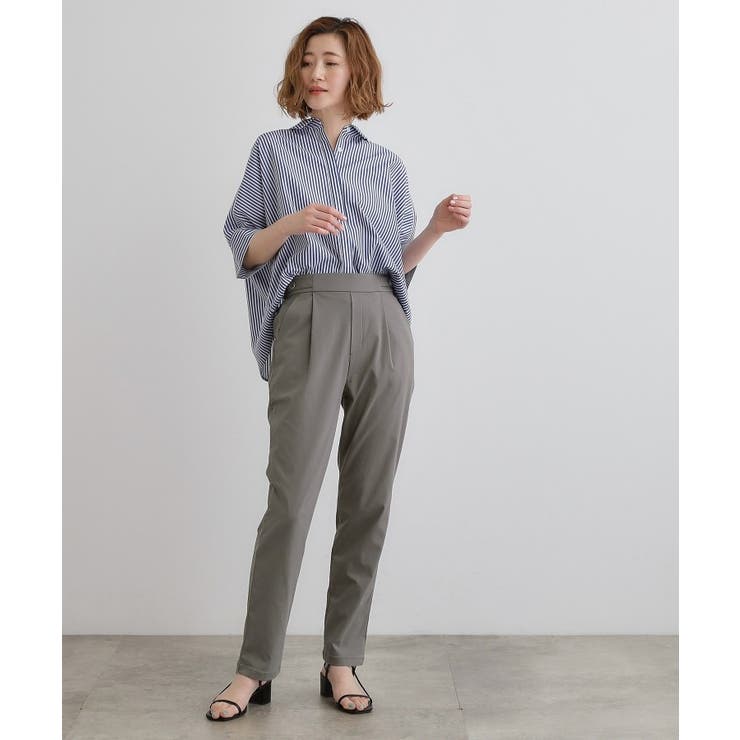 高身長さん向け＋5cm【接触冷感】サマーハイパーストレッチテーパードパンツ | grove | 詳細画像3 