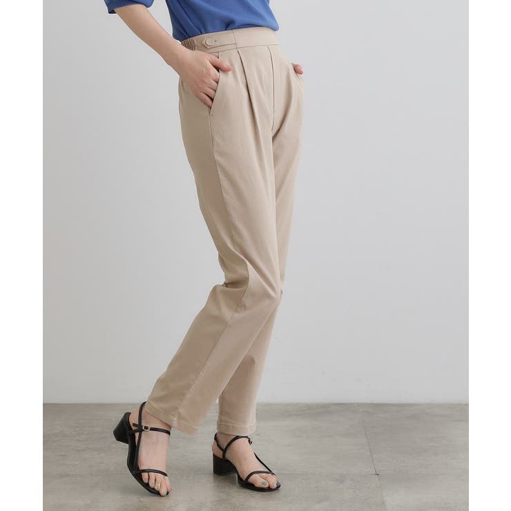 高身長さん向け＋5cm【接触冷感】サマーハイパーストレッチテーパードパンツ | grove | 詳細画像9 