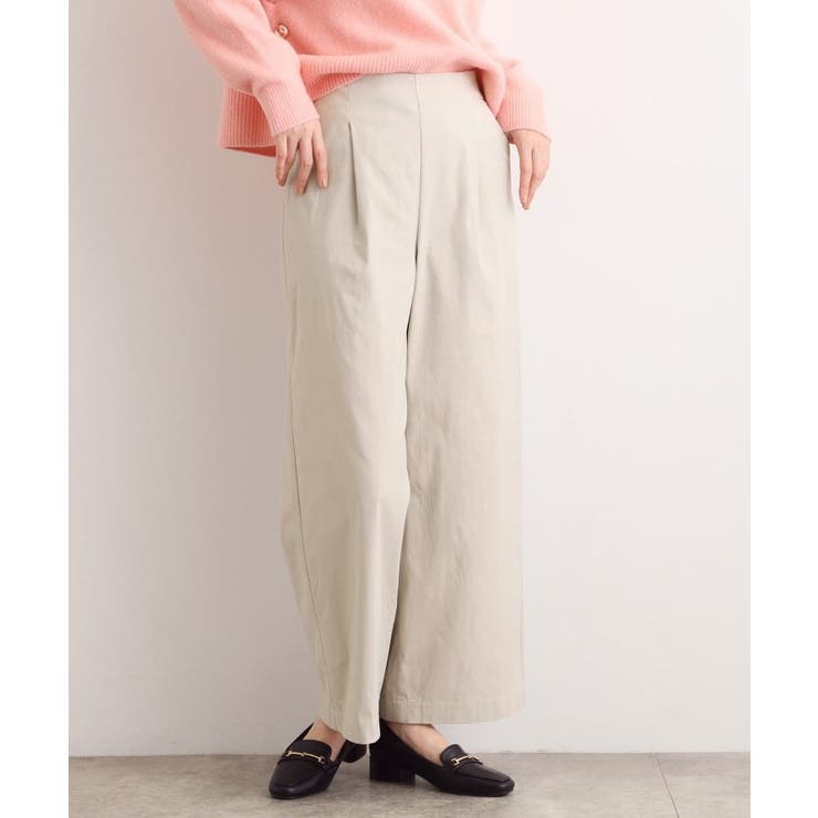 【選べる着丈/多機能】裏起毛ハイパーストレッチワイドパンツ | grove | 詳細画像5 