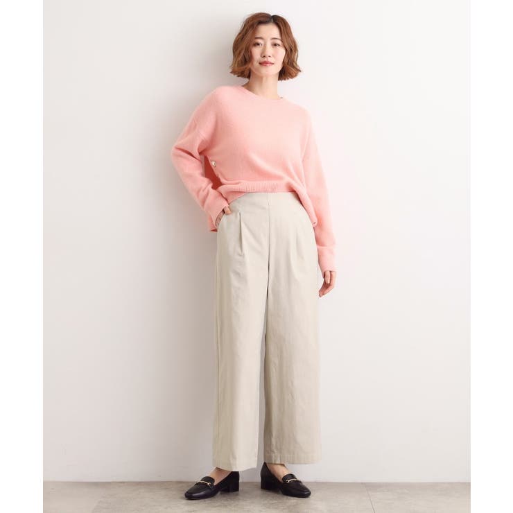 【選べる着丈/多機能】裏起毛ハイパーストレッチワイドパンツ | grove | 詳細画像6 