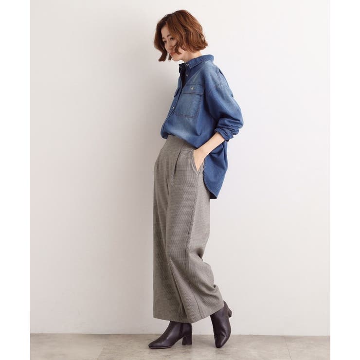 【選べる着丈/多機能】裏起毛ハイパーストレッチワイドパンツ | grove | 詳細画像22 