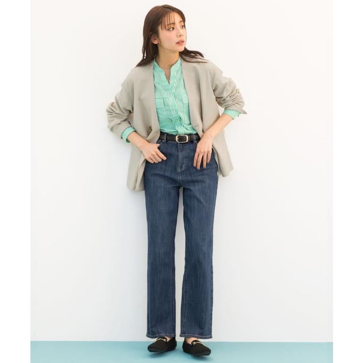 【貴島明日香さん着用・選べる着丈】大人のためのストレートデニムパンツ | grove | 詳細画像11 