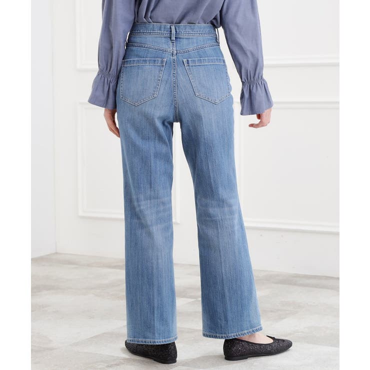 【選べる着丈】美シルエットデニムソフトフレアーパンツ | grove | 詳細画像21 