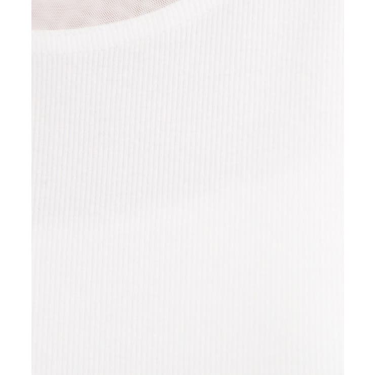 チュールクルーネックタンクトップ | grove | 詳細画像4 