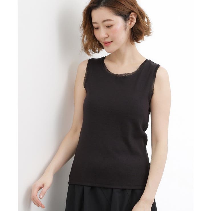 チュールクルーネックタンクトップ | grove | 詳細画像9 