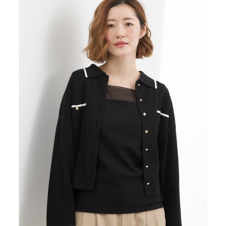 【貴島明日香さん着用】シアードッキングスクエアタンク | grove | 詳細画像10 