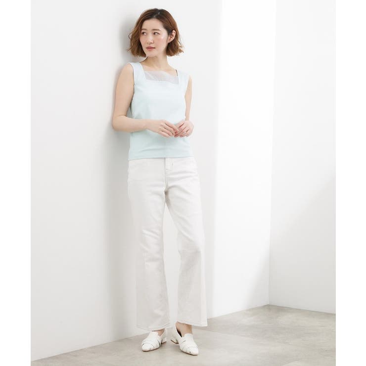 【貴島明日香さん着用】シアードッキングスクエアタンク | grove | 詳細画像17 