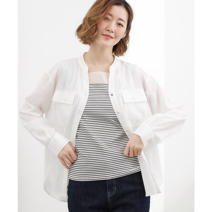 【貴島明日香さん着用】シアードッキングスクエアタンク | grove | 詳細画像19 