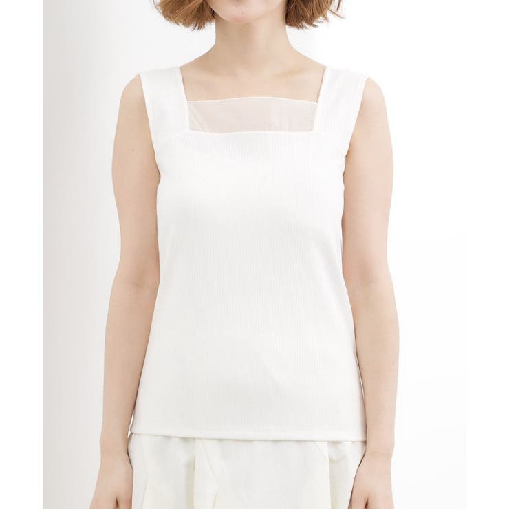 【貴島明日香さん着用】シアードッキングスクエアタンク | grove | 詳細画像23 