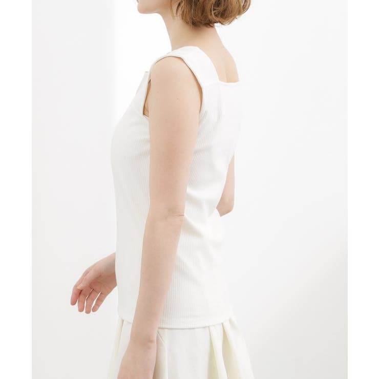 【貴島明日香さん着用】シアードッキングスクエアタンク | grove | 詳細画像24 