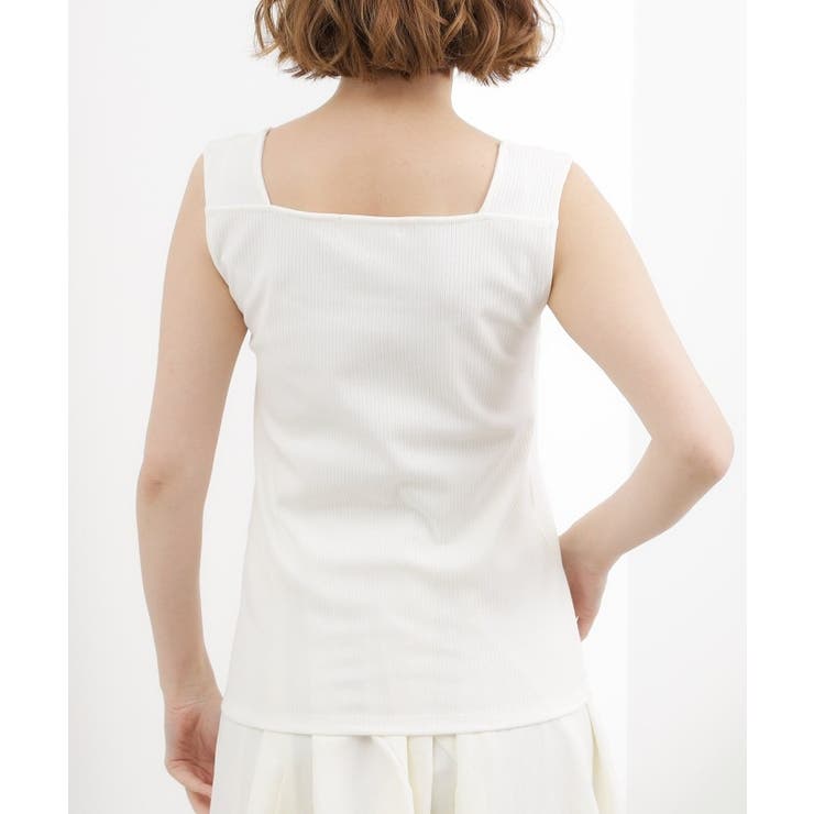 【貴島明日香さん着用】シアードッキングスクエアタンク | grove | 詳細画像25 