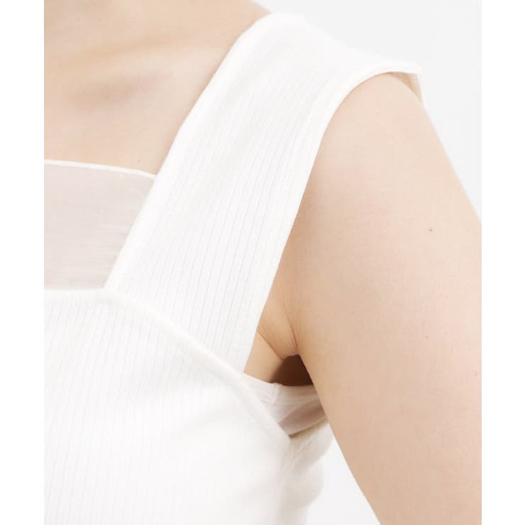 【貴島明日香さん着用】シアードッキングスクエアタンク | grove | 詳細画像27 