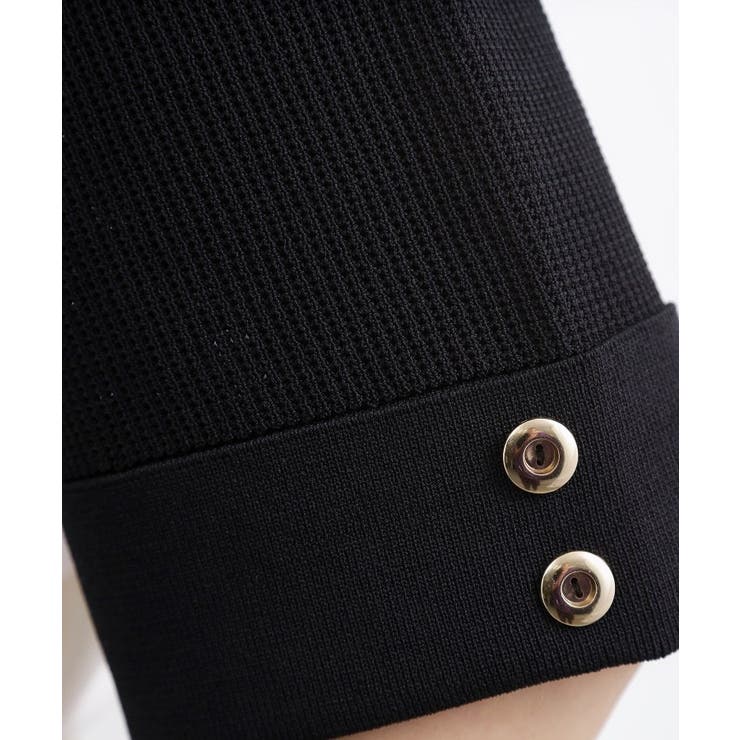 やわらかドライタッチ 袖メッシュ編みニット | grove | 詳細画像20 