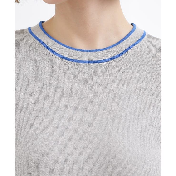 やわらかドライタッチ 袖メッシュ編みニット | grove | 詳細画像24 