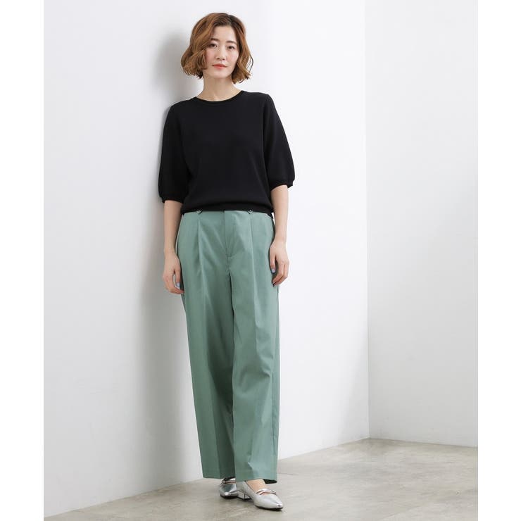 【シリーズ累計34万枚】やわらかドライタッチ 五分袖クルーネックニット | grove | 詳細画像15 