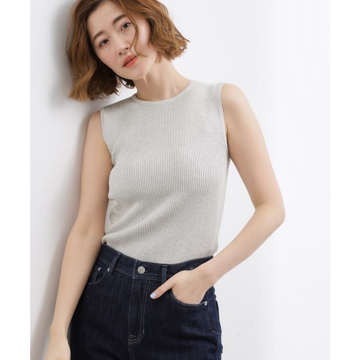 グレー(012) | リブラメニットタンク | grove