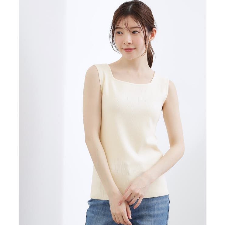 2WAYスクエアニットタンク | grove | 詳細画像2 