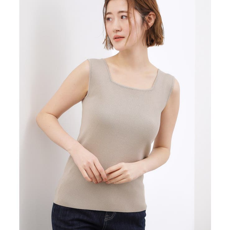 2WAYスクエアニットタンク | grove | 詳細画像6 