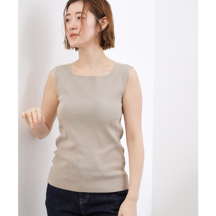 2WAYスクエアニットタンク | grove | 詳細画像8 