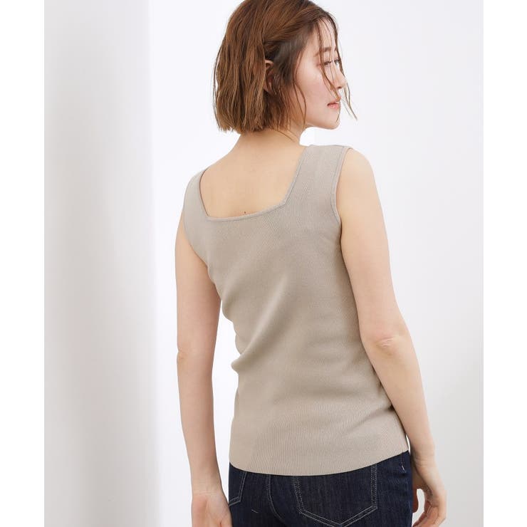 2WAYスクエアニットタンク | grove | 詳細画像9 