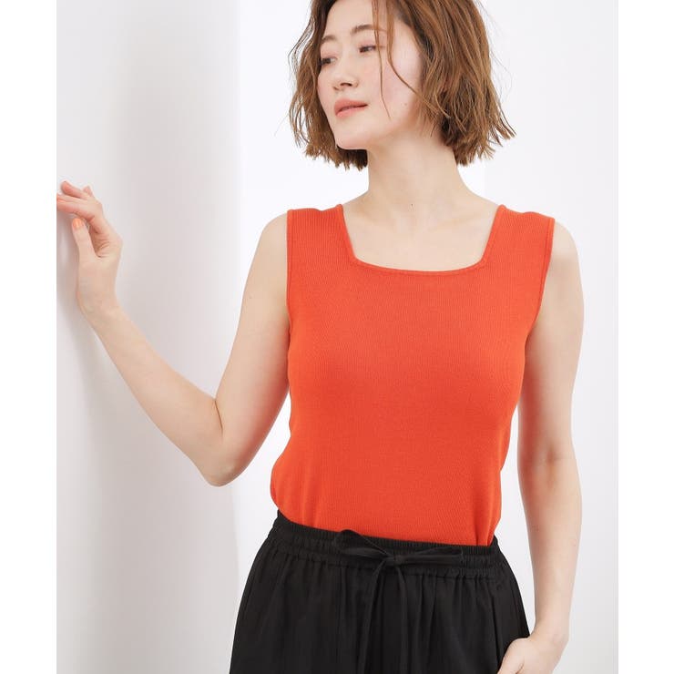 オレンジ(067) | 2WAYスクエアニットタンク | grove