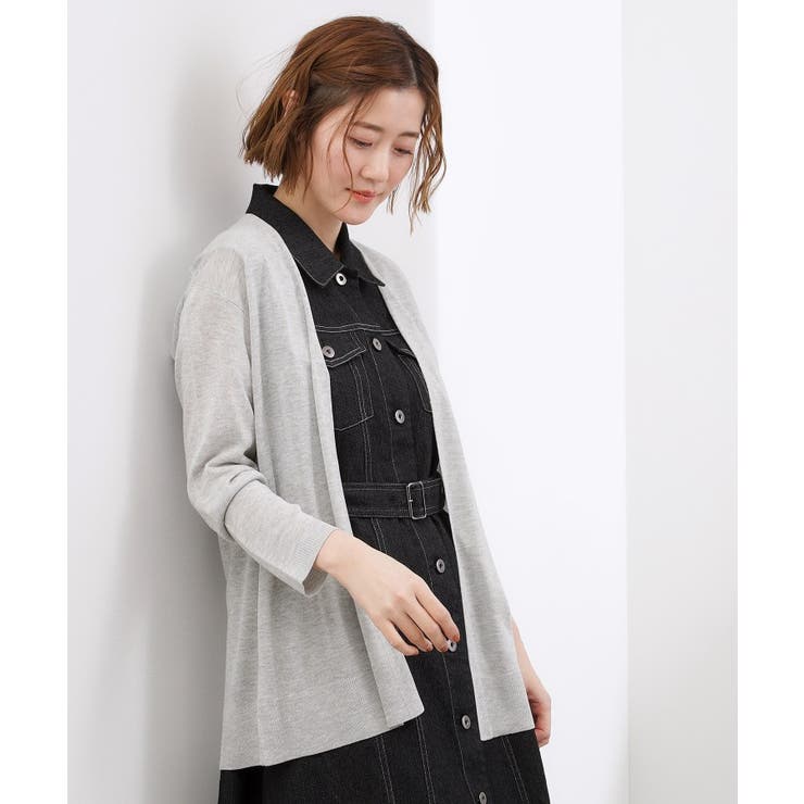 【接触冷感／UVカットetc】ベーシックロングカーディガン | grove | 詳細画像2 