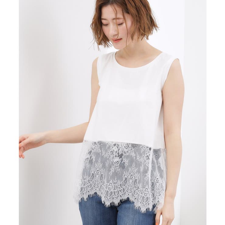 【貴島明日香さん着用】裾レイヤードタンクトップ | grove | 詳細画像7 