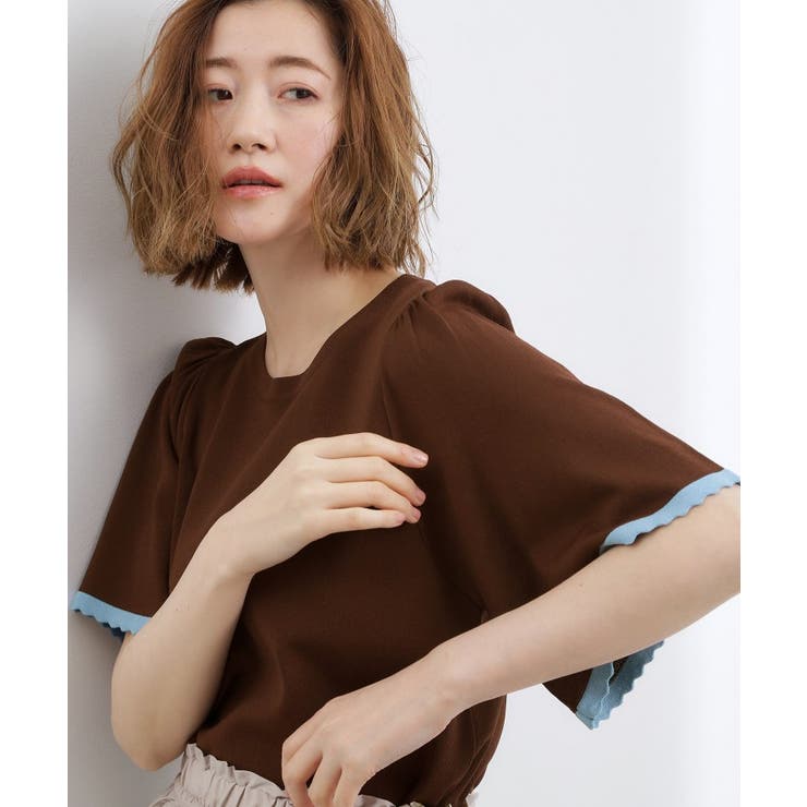 【シリーズ累計36万枚！名品ニット】やわらかドライタッチ スカラップスリーブニッ… | grove | 詳細画像18 