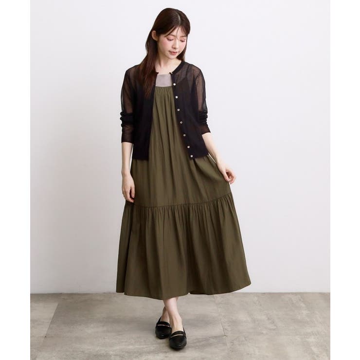 高評価！【洗える／名品】大人の透け感、シアーカーディガン | grove | 詳細画像6 