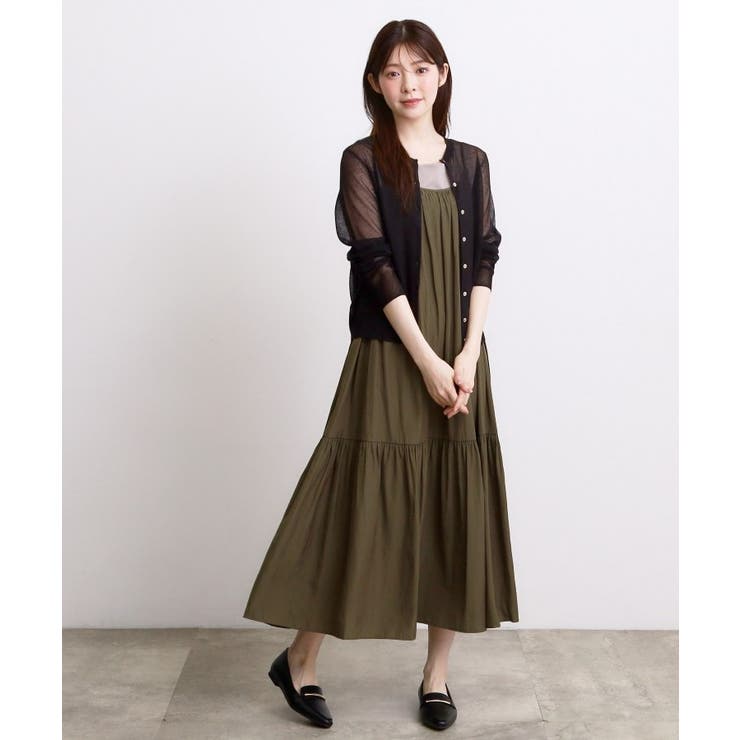 高評価！【洗える／名品】大人の透け感、シアーカーディガン | grove | 詳細画像7 