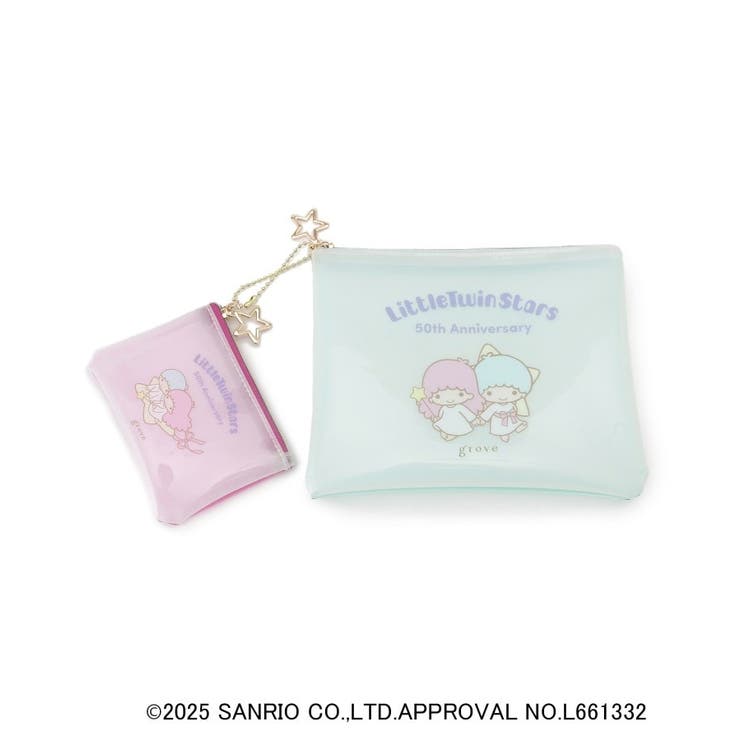 サックスブルー(090) | Kiki＆LalaコラボPVCセットポーチ | grove
