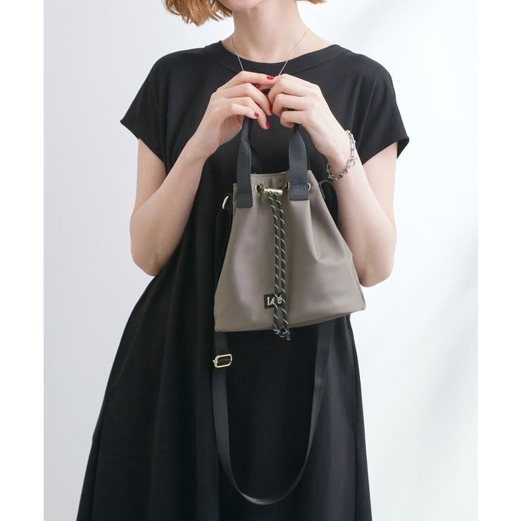 チャコールグレー(013) | 【Lee別注・撥水】巾着ハンドルショルダー | grove