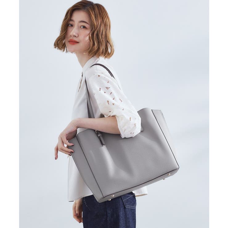 グレー(512) | 【人間工学・A4】サイドスリットトート | grove