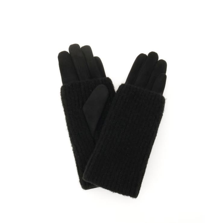 ブラック(019) | 3WAYラメニットグローブ | grove