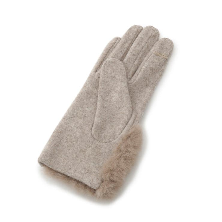 リストオーバーフェイクファー杢調グローブ | grove | 詳細画像2 