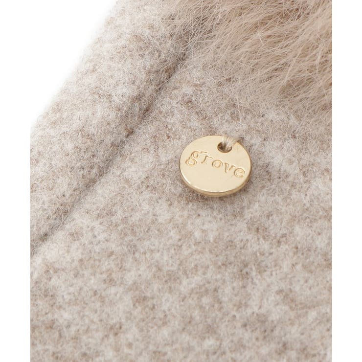 リストオーバーフェイクファー杢調グローブ | grove | 詳細画像4 