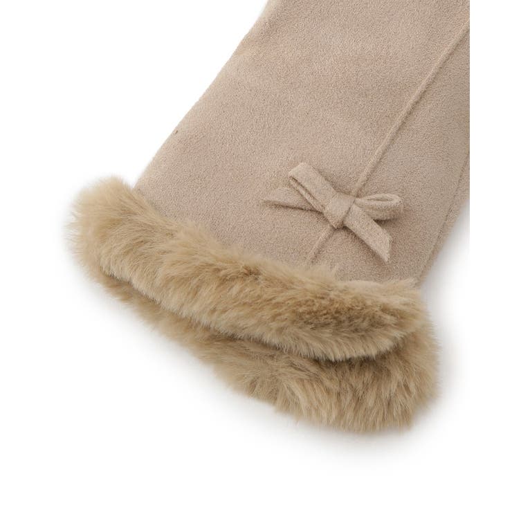 ミニリボンリストフェイクファーグローブ | grove | 詳細画像3 