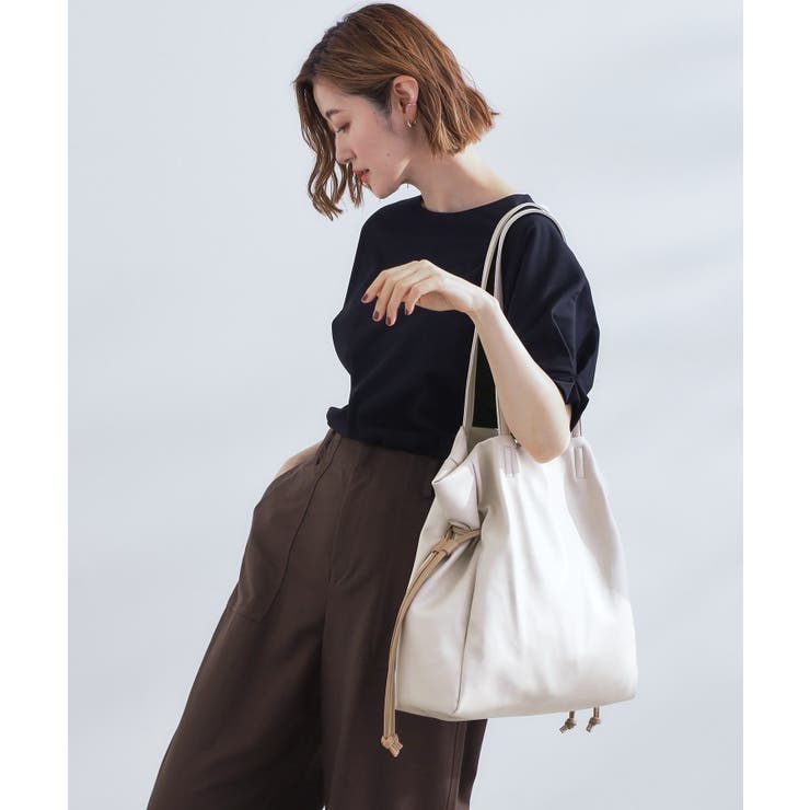 アイボリー(504) | 【A4】サイドドロストトート | grove
