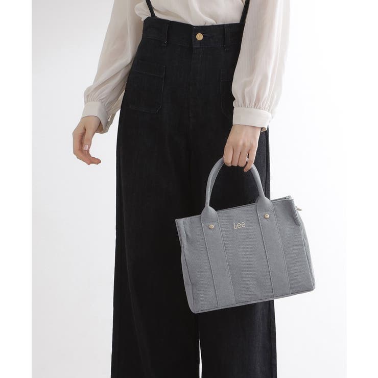 サックスブルー(090) | 【Lee別注】コーデュロイスクエアトート | grove