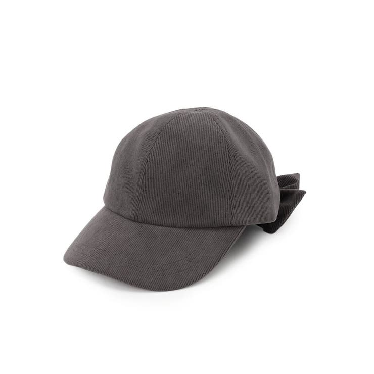 コーデュロイチャコール(014) | リボンキャップ【UVカット・サイズ調整可能】 | grove